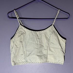 BDG Denim striped crop top size small